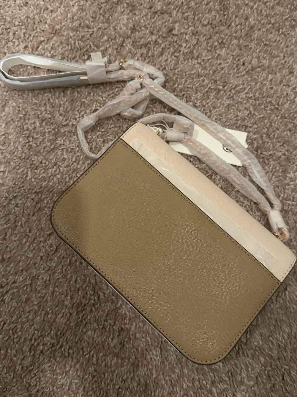 Tory Burch  Two-Tone Saffiano Crossbody